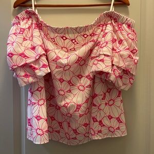 EUC Lilly Pulitzer off the shoulder top